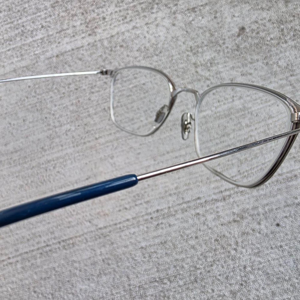 NEW Ray-Ban RX6466 3101 Blue Silver Eyeglasses Frame 49□19 140 w/ Case - Picture 3 of 9
